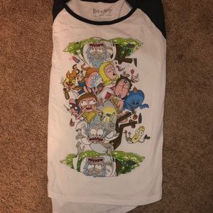 Rick and Morty baseball t shirt